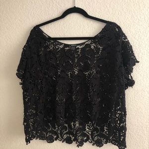 Torrid lace crop top